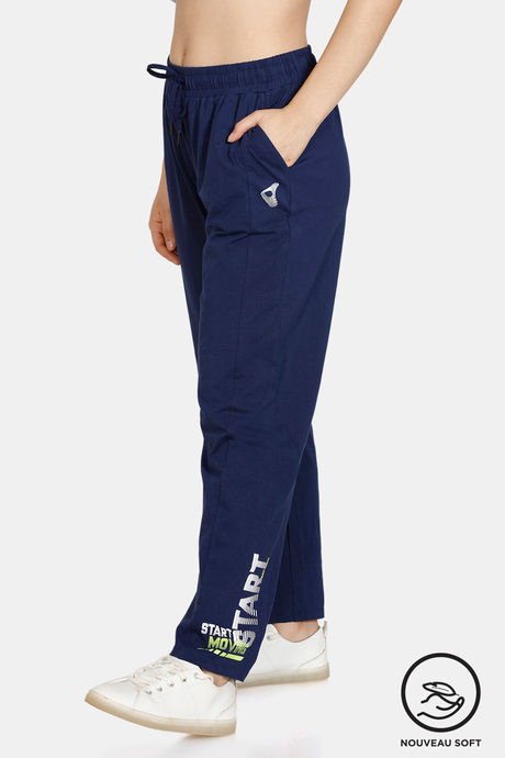 Buy Zelocity Easy Movement Track Pants- Navy Blue at Rs.558 online